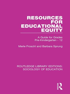 cover image of Resources for Educational Equity